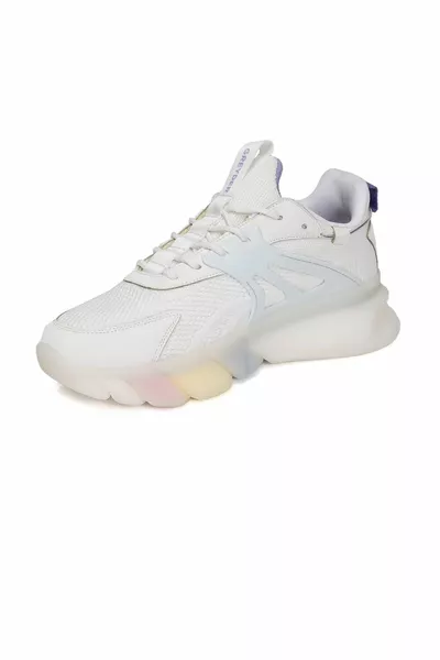 Дамски бели маратонки от естествена кожа 