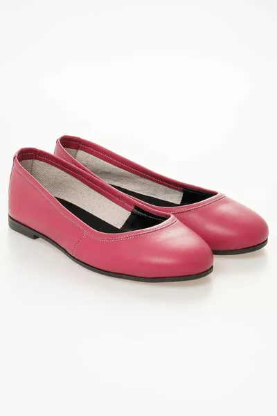 جلد طبيعي المرأة الباليه الشقق شقة راقصة الباليه نموذج عارضة أحذية عارضة