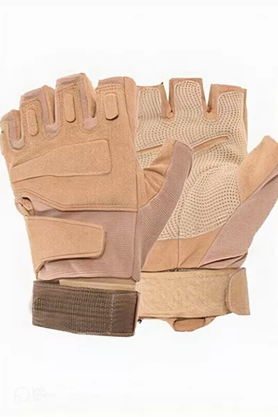 Solag Taktik Bej Eldiven Kesik Parmak
