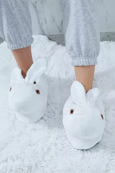 المرأة الأرنب الأبيض باندوف الأحذية المحلية