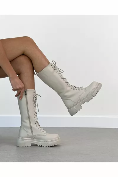 واين لونغ بيج نسائي حذاء جلدي برباط