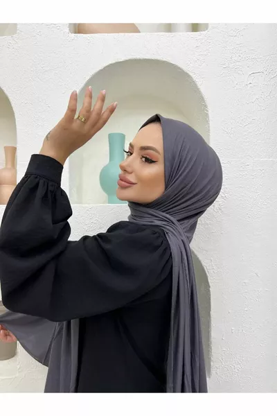 Scialle pettinato fumé 