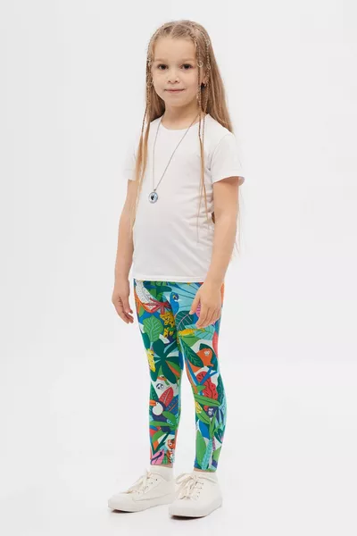 Tropical Zoo Leggings d’été à motifs pour filles