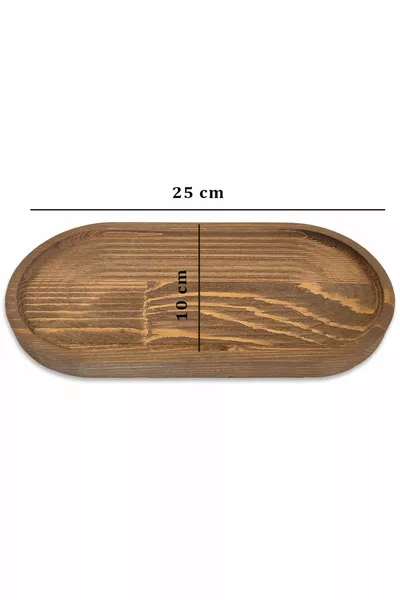 Pentola in legno di pino marrone, tabellone di presentazione  cm