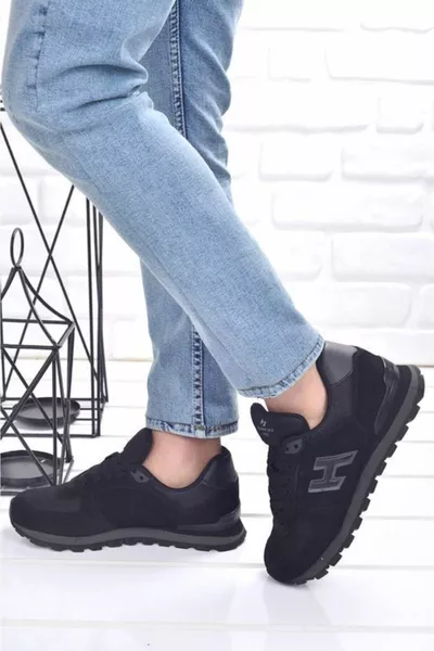 أسود - Hammerjack Peru  أحذية رياضية جلد طبيعي