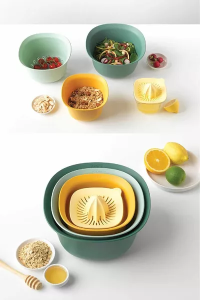 Set de préparation professionnel Aura 5 pièces - Bol à mélanger Passoire à citron Set de jus de citron - Passoire  ml