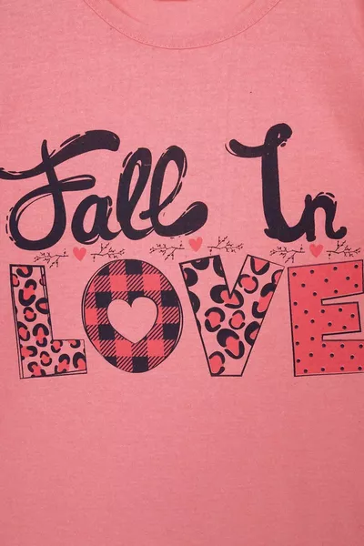 Printed Long Sleeve Ecru Powder Women's Pajamas Set