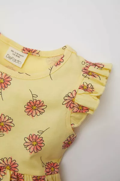Robe 2 pièces sans manches à motifs pour bébé fille SM
