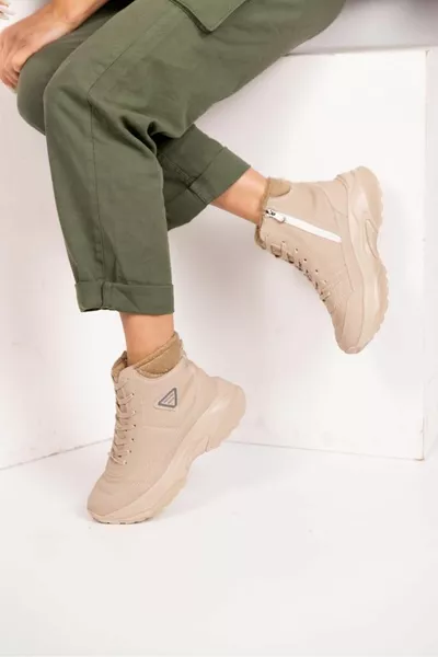 سوبر ضوء العظام والصوف داخل الحرارية الدافئة الشتاء الفراء أحذية نسائية