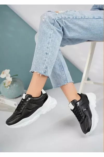 Lambırlent  Sneaker Baskets Unisexe NOIR-BLANC