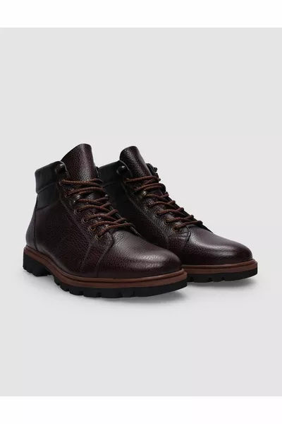  ٪ جلد طبيعي براون الدانتيل متابعة أحذية الرجال عارضة