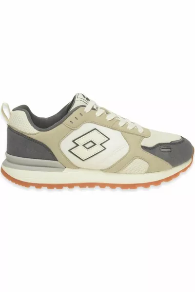 Loten 4FX Beyaz Bej Detay Erkek Spor Ayakkabı