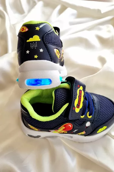 للجنسين مضاءة الطفل الرياضة خفيفة الوزن أحذية رياضية وحيد أحذية الخطوة الأولى أحذية الطفل العظام الخطوة الأولى أ