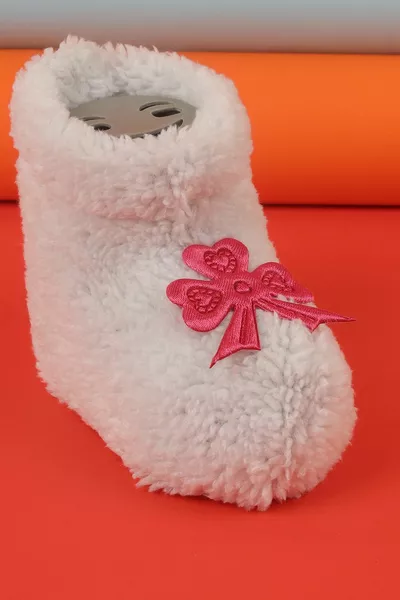 Unisex Baby Newborn Bow Detailed Comfortable Dressed Booties Pantif Shoes Suitable For Sensitive Skin