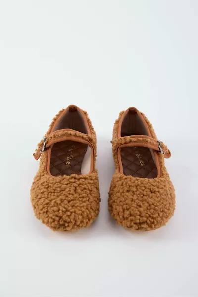 Moony Band Детайлни плюшени дамски балетни балетки - TABA