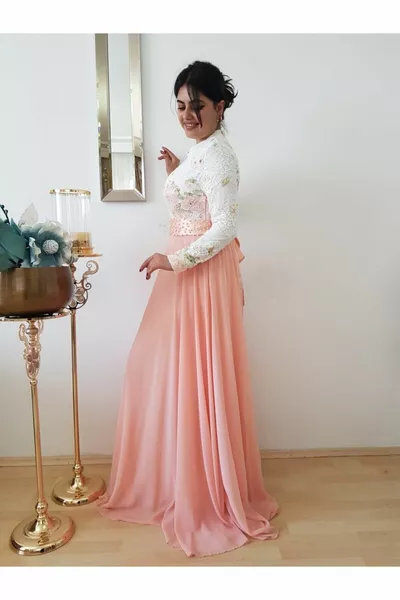 Women's Purda Hijab Evening Dress Chiffon Dress