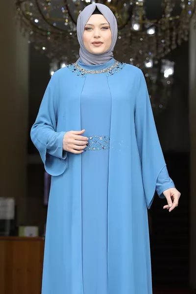 Ferda Evening Dress Indigo