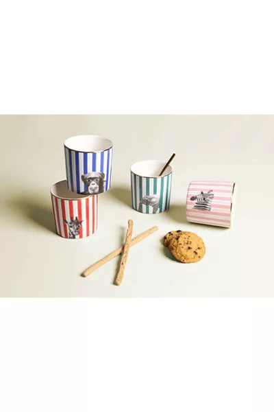 Set di 4 Bicchieri Wild Life cc