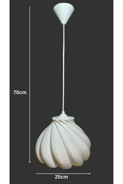 ثريا قرعة مفردة لغرفة النوم، المطبخ، غرفة المعيشة، تصميم أبيض، ثريا معلقة مفردة (بلاستيك)