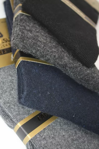 Heren Lambswool Wol Winter Veelkleurige Sokken 4-Pack