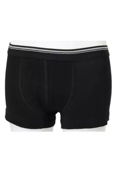 Boys' 5-Pack Black Stretch Boxer Shorts