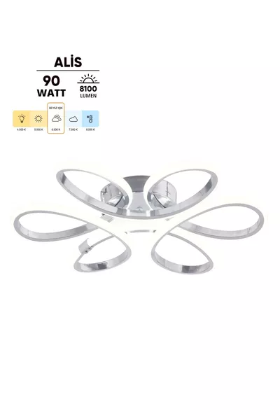 ألِيس مودرن كروم سقف مصباح أبيض نقي للقاعة والمطبخ وغرفة النوم إضاءة ليد