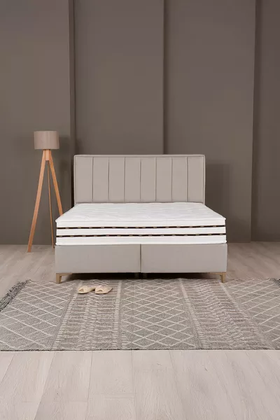 Comfort Luxus Sleepy Bettgestell, Kopfteil und Taschenfederkern-Matratzenset