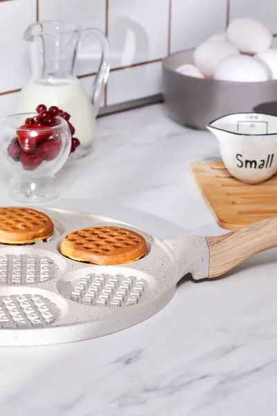 Mutfaksever Biogranit Döküm Waffle Pankek Tava  Cm