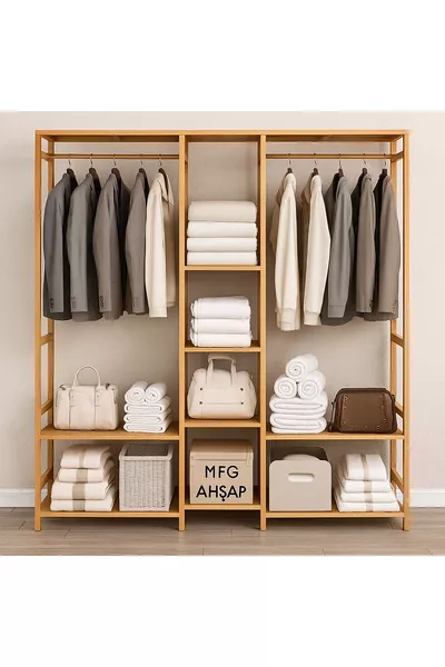 Appendiabiti a vista per abiti