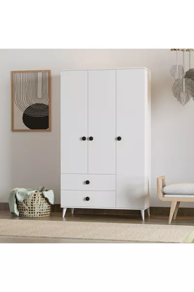 Opal 3-Door 2-Drawer Wardrobe