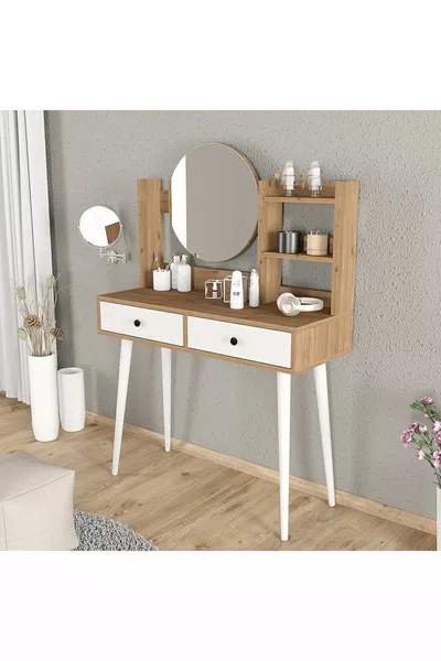 طاولة مكياج أسطورية خشبية