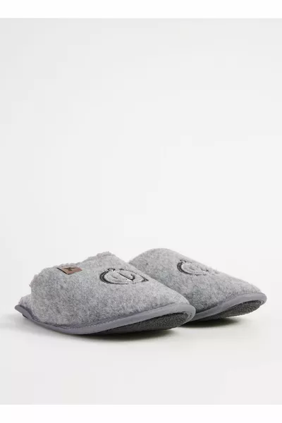 Сиви мъжки домашни чехли DORIAN