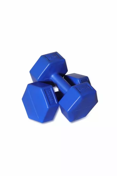 3 كجم × 2 قطعة دمبل بلاستيكية