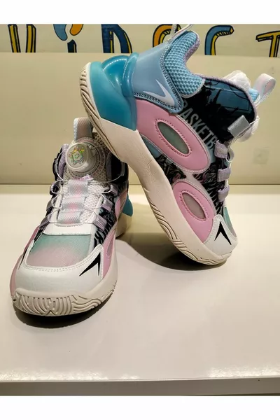 حذاء كرة سلة للأطفال بأربطة باس تيرنر (مقاس كامل)