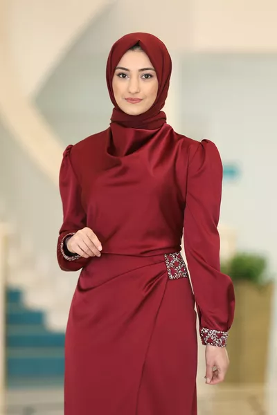 Tuana Satin Hijab Abiti da Sera