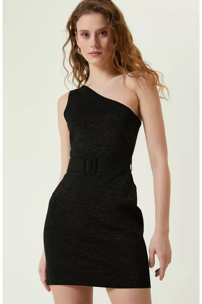 Black Mini Knit Dress