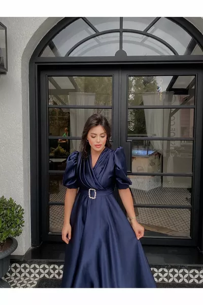 المرأة طويلة الأكمام بالون لافين اللباس