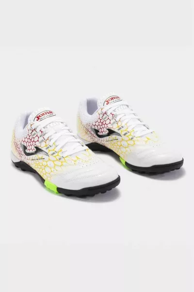 Maxima  TF Blanc et vert fluo Chaussures Astroturf pour homme