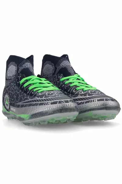 Тъмносини сиви чорапи Мъжки футболни обувки Astroturf