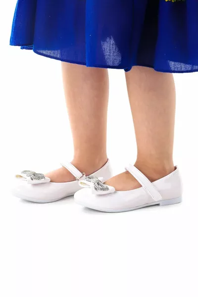 Papillon Velcro Ballerine Bambina  Pelle Verniciata