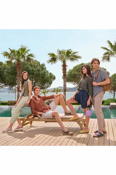 Sandales en cuir véritable lilas pour femmes 