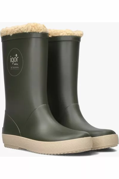 للجنسين الاطفال الملابس الداخلية الفراء الكاكي المطر أحذية الثلج سبلاش DK BORREGUITO