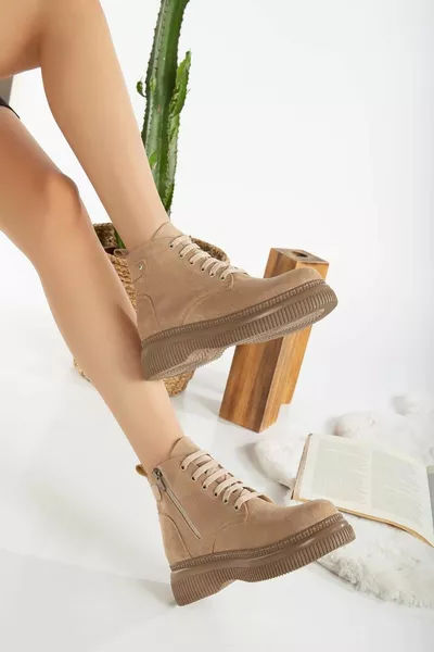 Jiwa Nude Suède Veterlaarzen