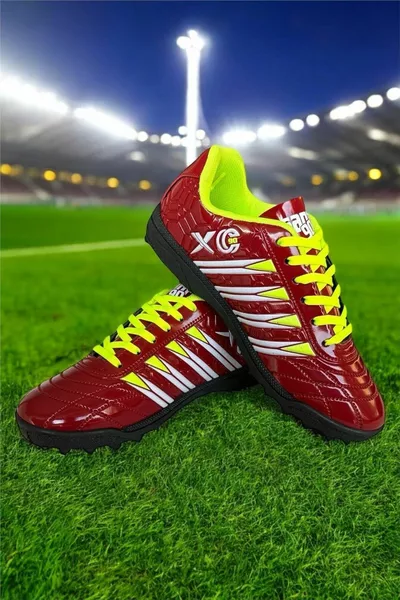 Men's Astroturf Football Shoes RED - YELLOW