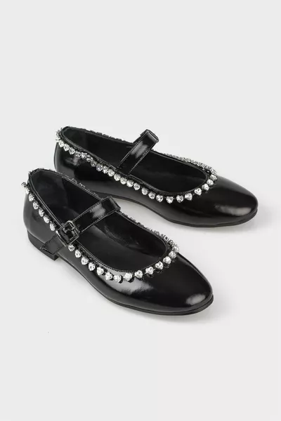 Scarpe casual da donna in pelle nera