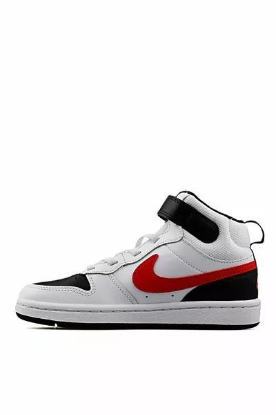 Chaussures de marche enfant blanc noir  Court Borough MID 2 PSV