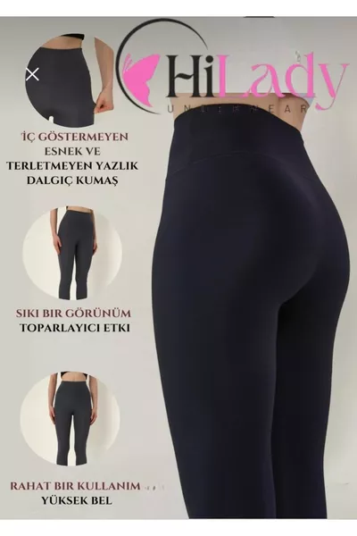 Women's Black High-Waisted Shaping Sports Leggings