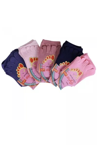 Damen Zehensocken, pilzhemmend, schweißabsorbierend, 4er-Pack