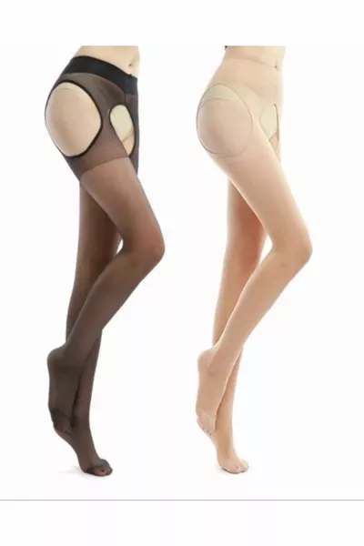 Fantasy 2-Piece Special Area Open Crotch Stockings