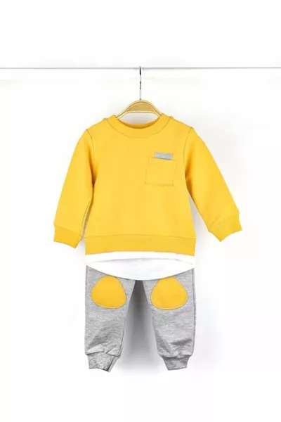 Boys' Solid Color Seasonal Tracksuit Set